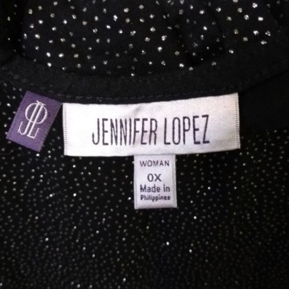 Jennifer Lopez Womens Size 0X Rayon Top Glitter - Picture 6 of 8